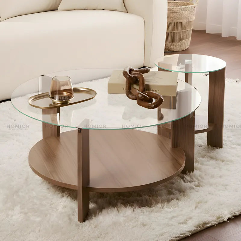 LuxeGlass أناقة الزجاج ودفء الخشب في قطعة واحدة! ✨